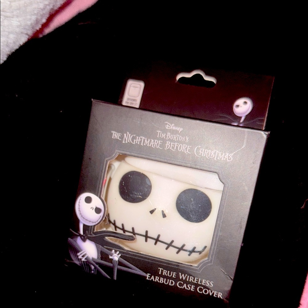 Disney Black and White Nightmare Before Christmas Earbud Case
